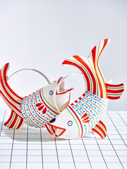 Handpainted Fish Watering Can £39.5