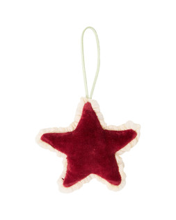 Issey Burgundy Star Christmas Tree Decoration £7.50 €9.75