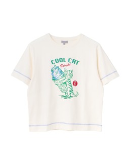 Ivory Cool Cat Graphic T-Shirt £38 €49.50