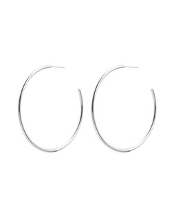 Janis Silver Tone Waterproof Large Hoop Earrings £24.00 €31.50