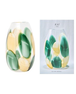 Kai Spot Green Oval Glass Vase £42.50 €56