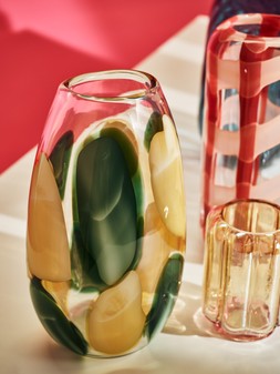 Kai Spot Green Oval Glass Vase £42.50