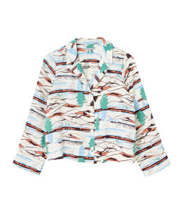 Landscape Print Open Collar Shirt £55.00 €72.00