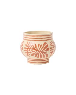 Leaf Red Ceramic Plant Pot £19.50