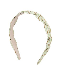 Leila Green & Brown Stripe Thin Esmerelda Headband £18