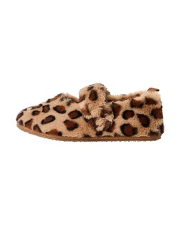 Leopard Print Faux Fur Mary Jane Slippers £28.00 €36.50