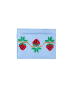 Light Blue Strawberry Card Cross Stitch Holder £16
