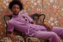 Lilac Corduroy Button Up Tie Waist Jumpsuit £95 (landscape)