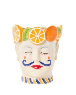 Luca Face Fruit Ceramic Plant Pot €98