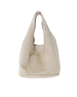 Luci Silver Beaded Mini Tote Bag £38 €49.50