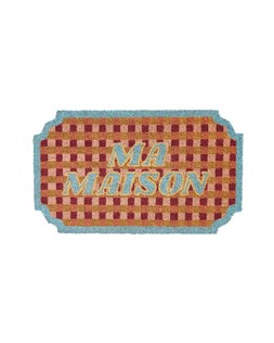Ma Maison Pink Chequerboard Doormat £19.50 1