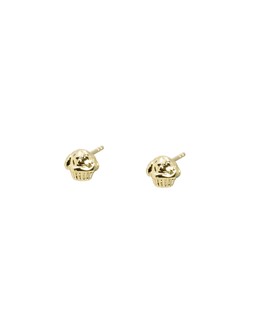Marie Cupcake Gold Plated Stud Earrings £26