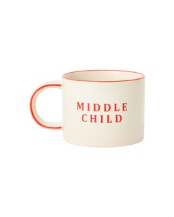 Middle Child Orange & White Ceramic Mug £12.50 €16.50