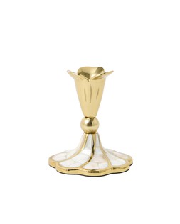 Mother of Pearl Gold Candlestick Holder £25 1