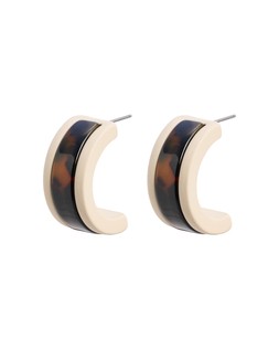 Norma Resin & Cream Hoop Earrings £16.50 €21.50