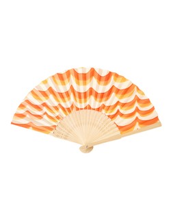 Orange Wave Hand Held Fan £8.50