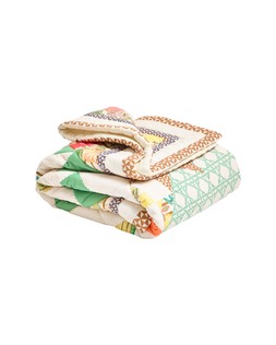 Patchwork Trellis Multicolour Cotton Quilt £165 1