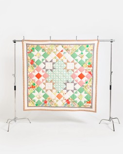 Patchwork Trellis Multicolour Cotton Quilt £165