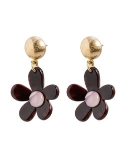 Phyllis Red Resin Flower Drop Earrings £16.50 €21.50