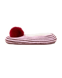 Pink & Brown Plaited Pom Slippers £20.00 €26.00