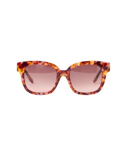 Pink Faux Tortoiseshell Square Acetate Sunglasses £65