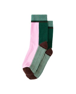 Pink & Green Striped Ankle Socks £8.50