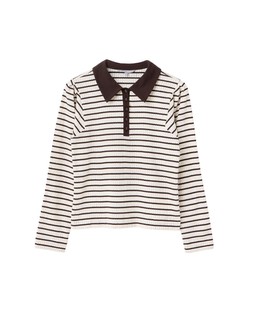 Pointelle Collared Top £42