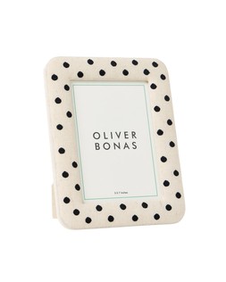 Pois Black Polka Dot Embroidered Photo Frame 5x7%22 £22.50 €29.50