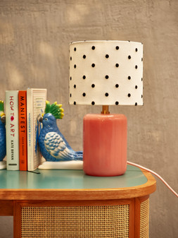 Pois Pink Polka Dot Table Lamp & Shade £68