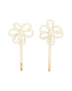 Primrose Faux Pearl Flower Hair Slides Set of Two £16.50 €21.50