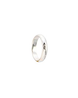 Priya Engraved Heart Silver Ring £42