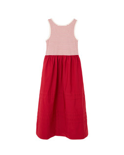 Red & Cream Striped Sleeveless Midi Dress £75 €98