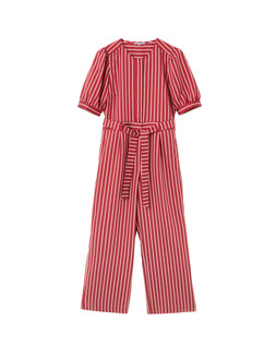 Red & Cream Striped Tie Waist Jumpsuit £90 €120