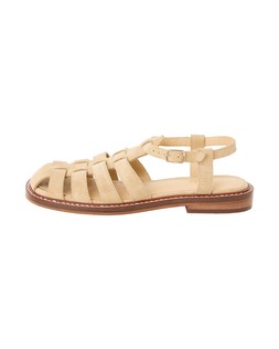 Square Toe Neutral Suede Fisherman Sandals £75 €98