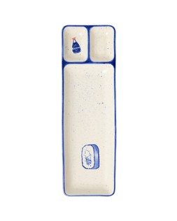 Sushi Blue & White Ceramic Plate £15.00 €19.50