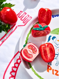 Tomato Ceramic Salt & Pepper Shakers £19.5
