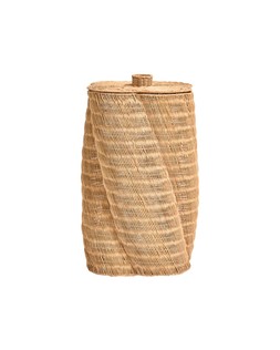 Woven Rattan Curved Large Laundry Basket £80