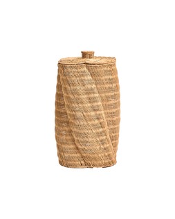 Woven Rattan Curved Medium Laundry Basket £70