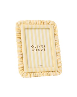 Yellow Stripe Fabric Ruffle Photo Frame 5x7%22 £27.50 €36