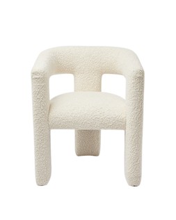 Tress Natural Faux Sheepskin Boucle Chair