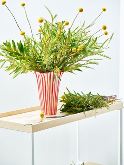 Red Stripe Fluted Vase £59.5