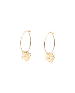 Brilla Gold Tone Sunshine Charm Hoop Earrings £14.5