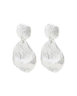 Amari Textured Silver Tone Statement Earrings £19.5