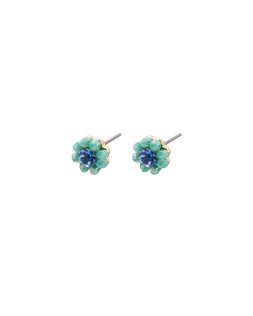Kallie Blue Flower Stud Earrings £9.5