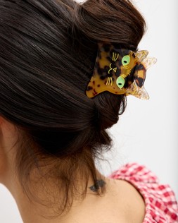 Zendaya Faux Tortoiseshell Cat Hair Claw Clip