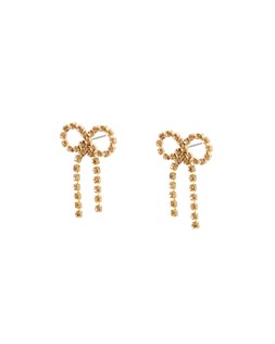 Adelie Stone Chain Bow Stud Earrings £18