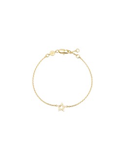 Akira Cubic Zirconia Star Charm Gold Plated Chain Bracelet £32