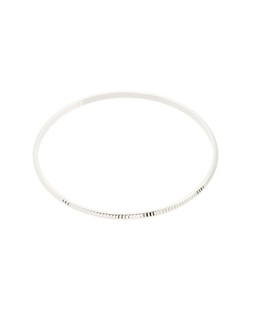 Anita Ridged Texture Silver Plated Bangle £48