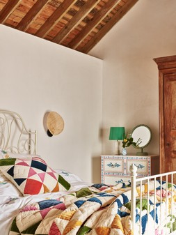 Patchwork Star Multicolour Velvet Quilt