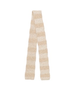 Beige & Brown Striped Sequin Skinny Scarf £38